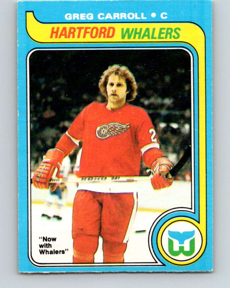 1979-80 O-Pee-Chee #184 Greg Carroll RC Rookie Hartford Whalers V18458