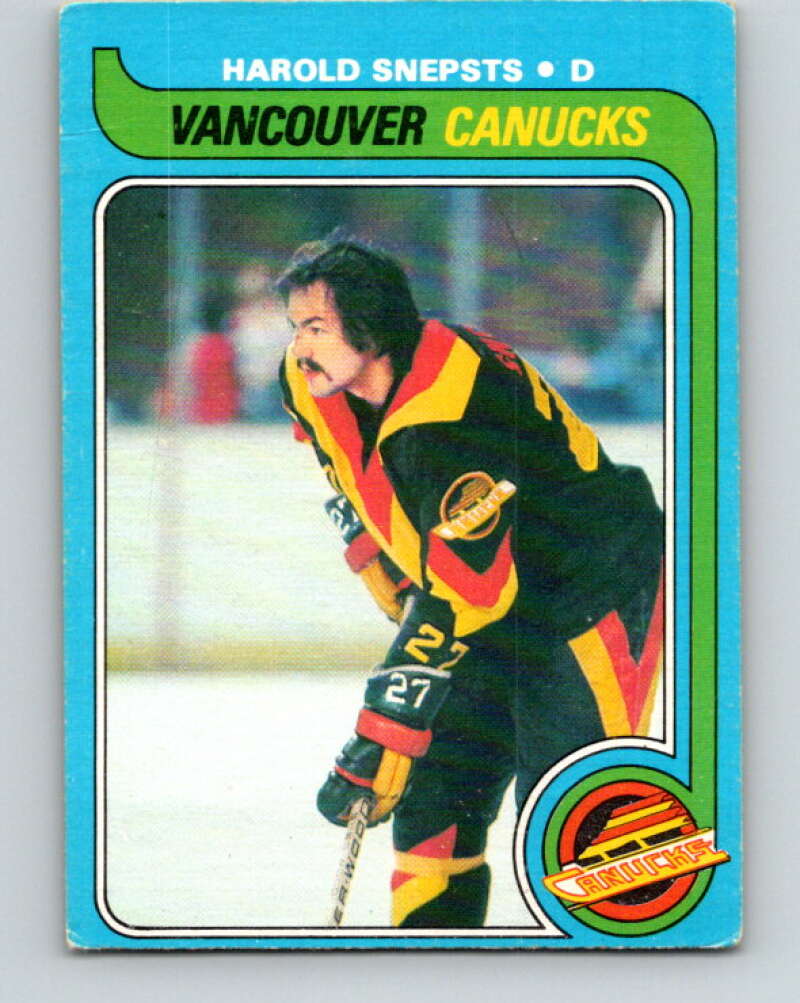 1979-80 O-Pee-Chee #186 Harold Snepsts Vancouver Canucks V18463