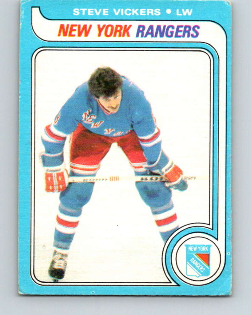 1979-80 O-Pee-Chee #195 Steve Vickers New York Rangers V18559