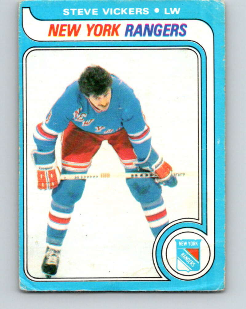 1979-80 O-Pee-Chee #195 Steve Vickers New York Rangers V18562