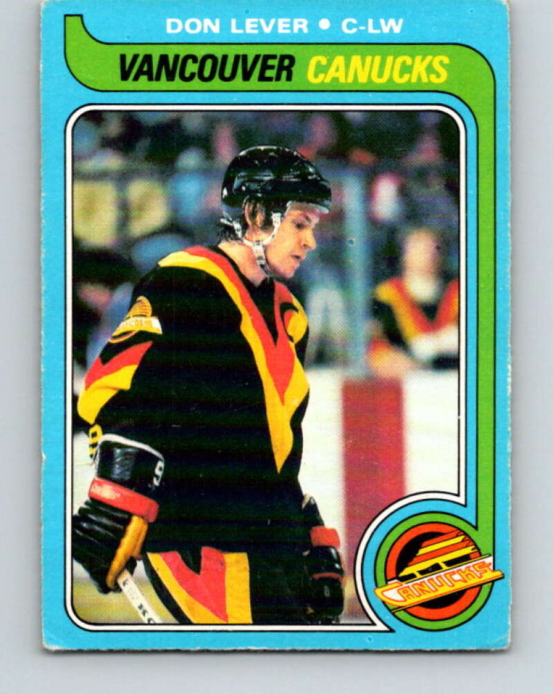 1979-80 O-Pee-Chee #203 Don Lever Vancouver Canucks V18665