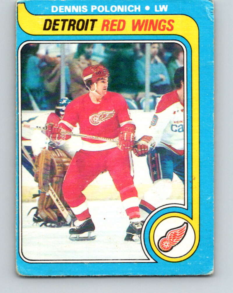 1979-80 O-Pee-Chee #224 Dennis Polonich Detroit Red Wings V18879