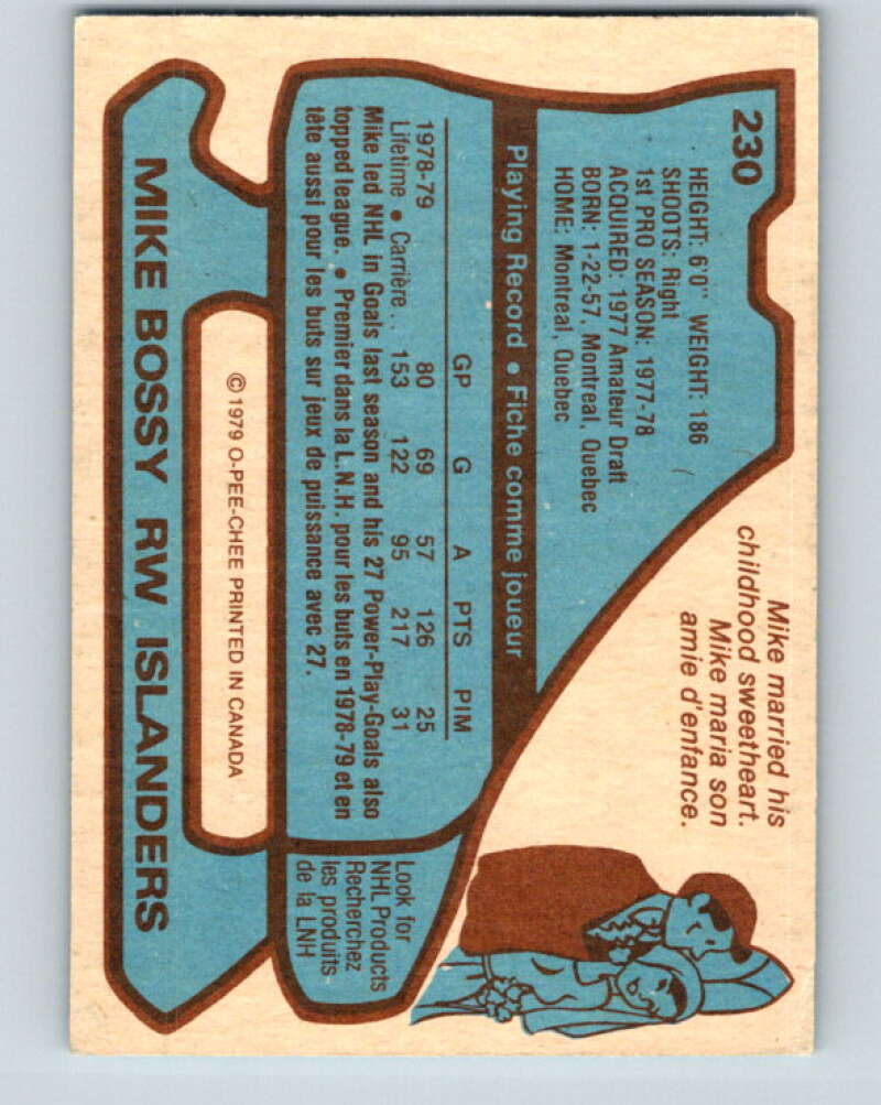 1979-80 O-Pee-Chee #230 Mike Bossy AS New York Islanders V18935