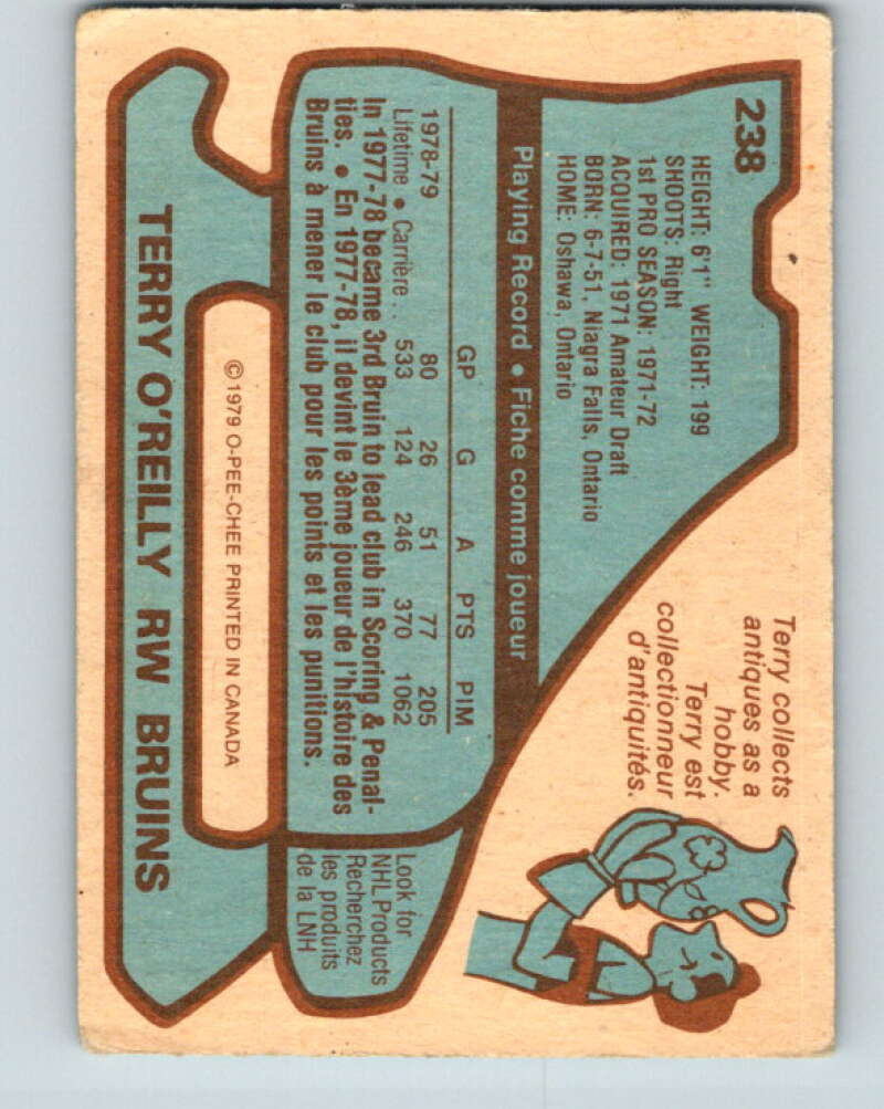 1979-80 O-Pee-Chee #238 Terry O'Reilly Boston Bruins V19027