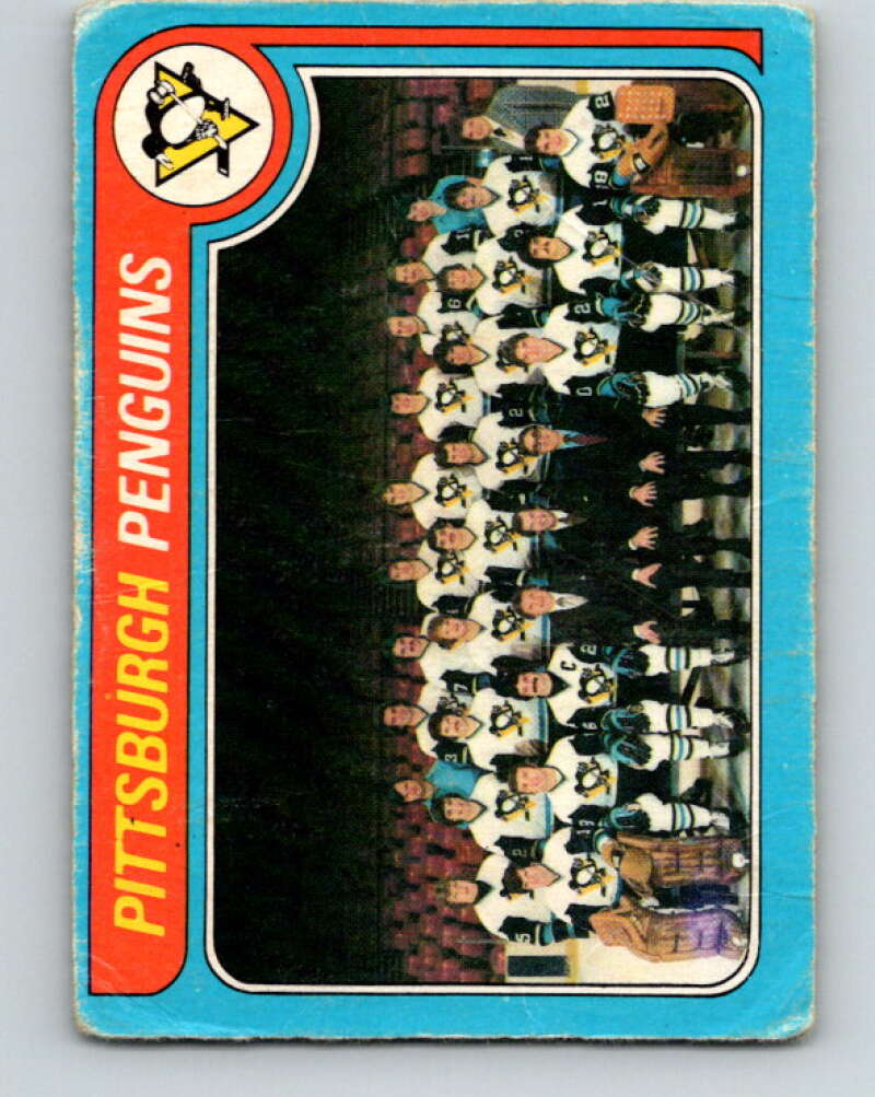1979-80 O-Pee-Chee #256 Penguins Team CL Pittsburgh Penguins V19220