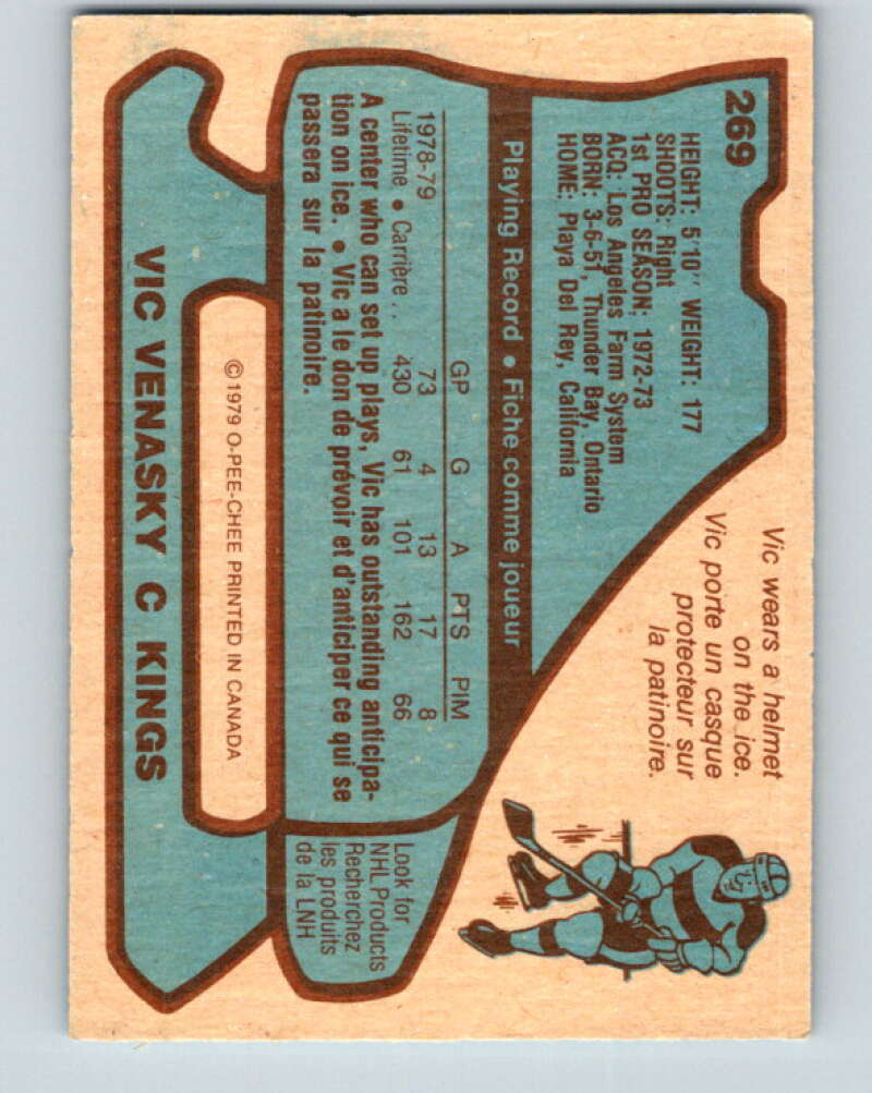 1979-80 O-Pee-Chee #269 Vic Venasky Los Angeles Kings V19332