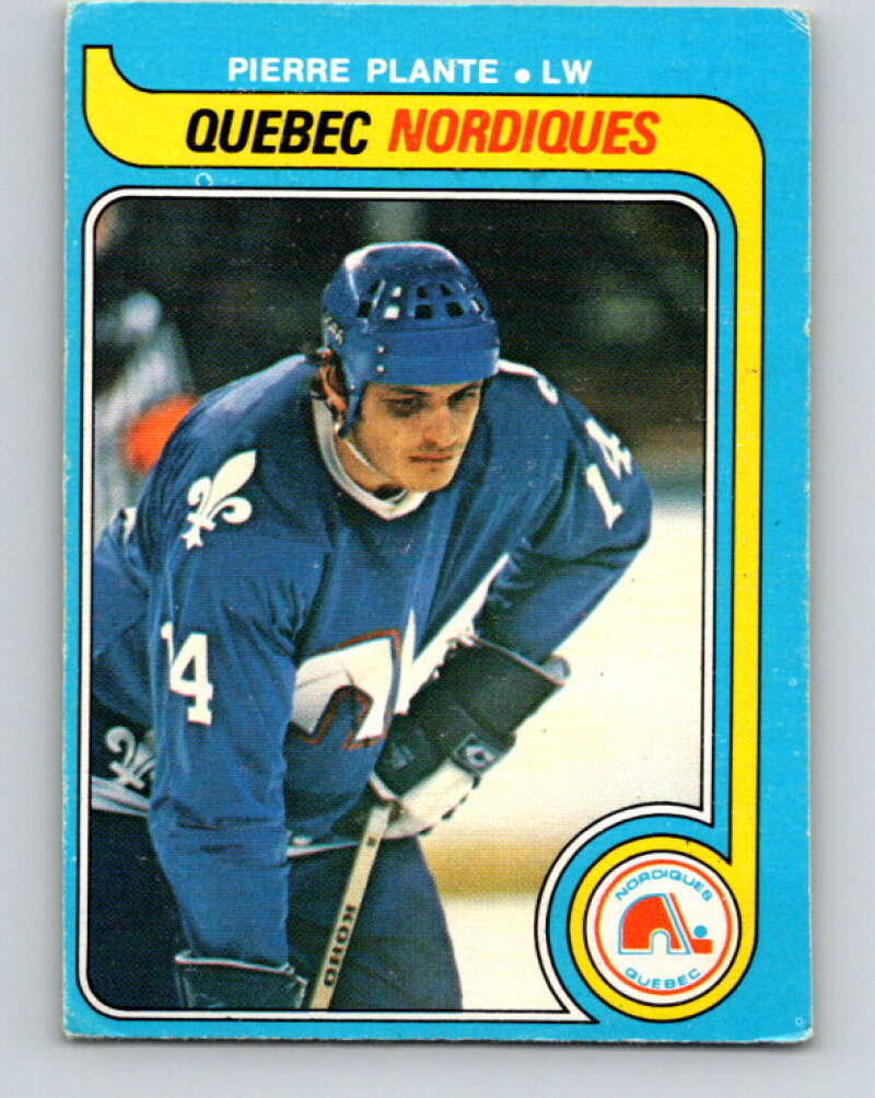1979-80 O-Pee-Chee #275 Pierre Plante Quebec Nordiques V19373