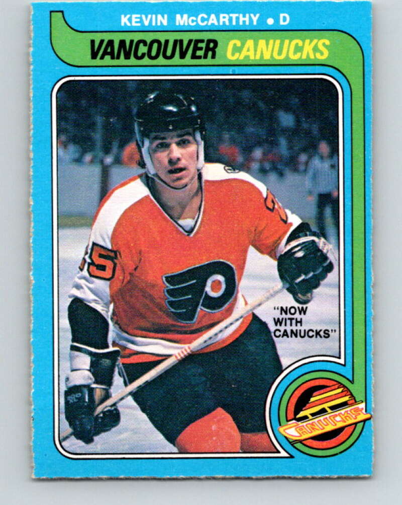 1979-80 O-Pee-Chee #287 Kevin McCarthy RC Rookie Canucks V19496