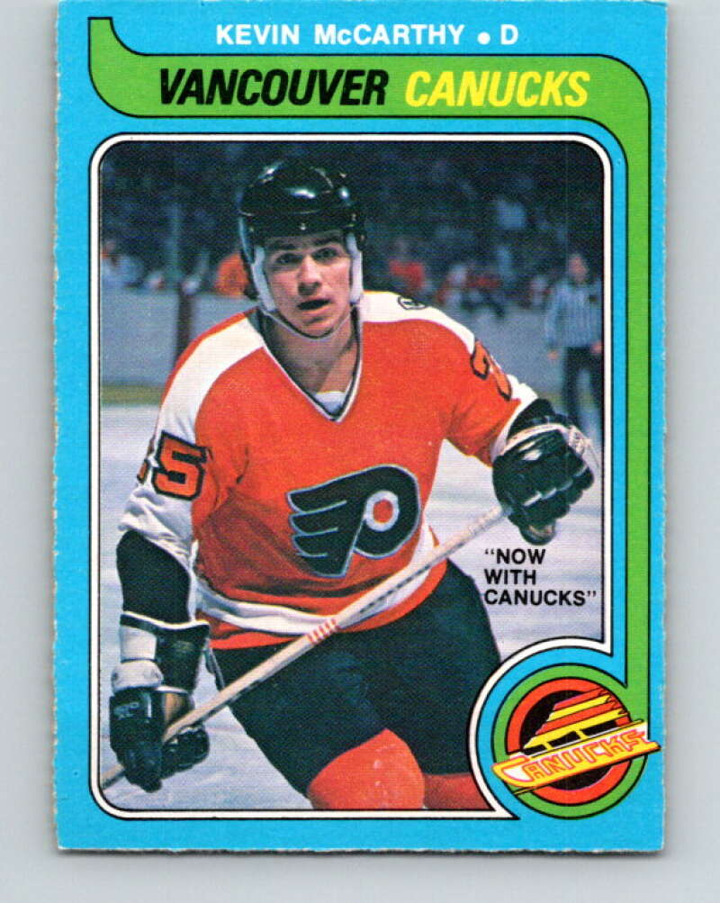 1979-80 O-Pee-Chee #287 Kevin McCarthy RC Rookie Canucks V19498