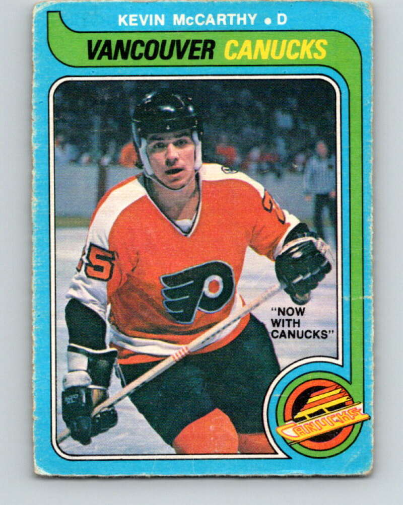 1979-80 O-Pee-Chee #287 Kevin McCarthy RC Rookie Canucks V19499
