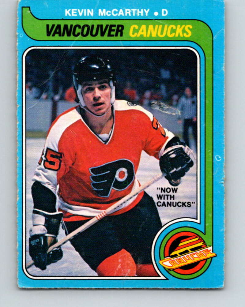 1979-80 O-Pee-Chee #287 Kevin McCarthy RC Rookie Canucks V19501