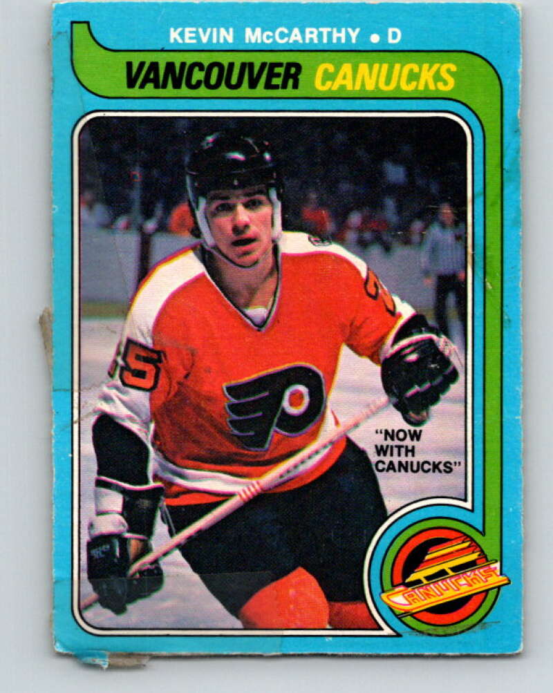 1979-80 O-Pee-Chee #287 Kevin McCarthy RC Rookie Canucks V19506