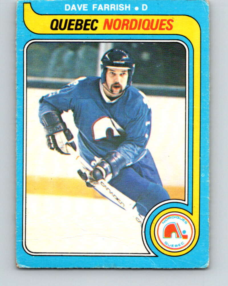 1979-80 O-Pee-Chee #299 Dave Farrish Quebec Nordiques V19618