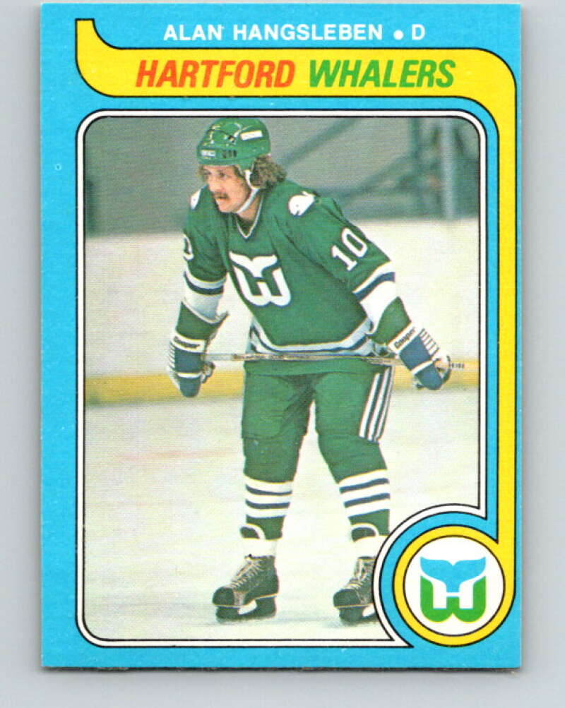 1979-80 O-Pee-Chee #307 Alan Hangsleben RC Rookie Hartford Whalers V19697