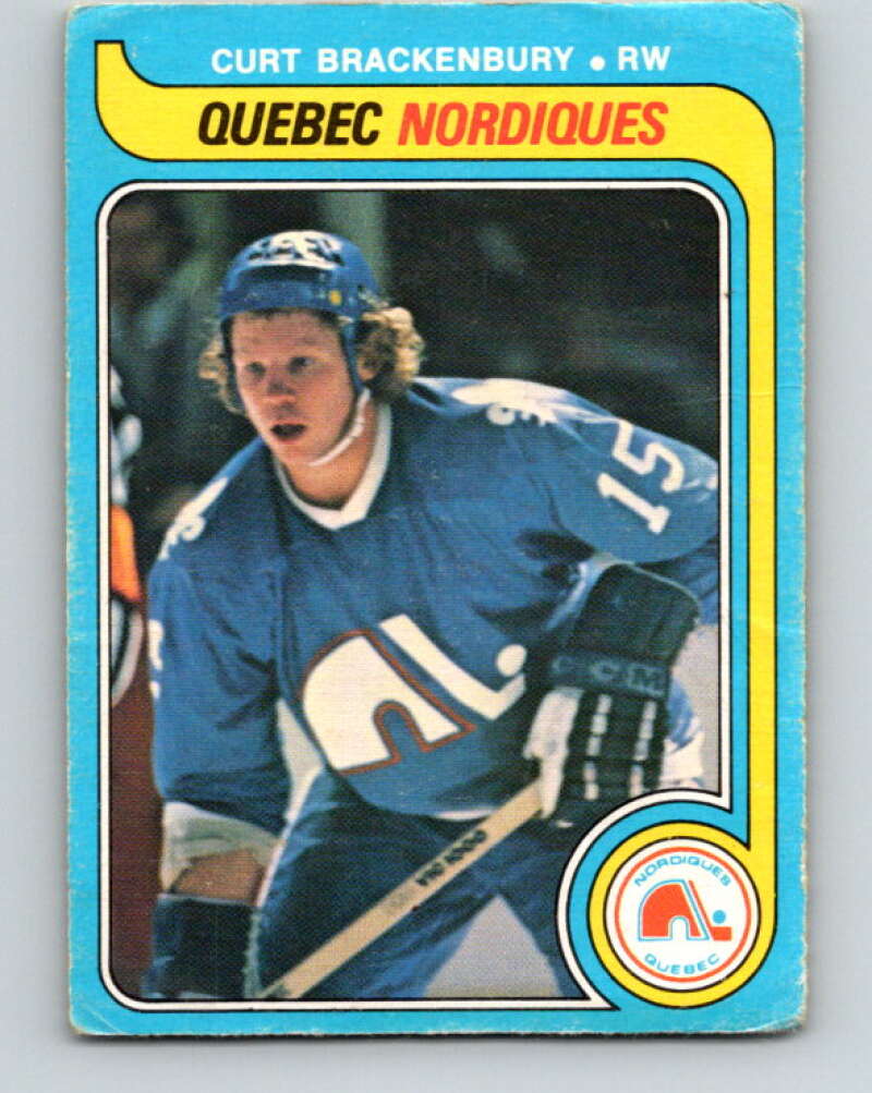 1979-80 O-Pee-Chee #308 Curt Brackenbury RC Rookie Quebec Nordiques V19708