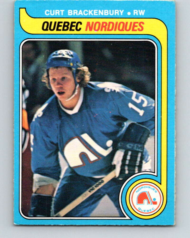 1979-80 O-Pee-Chee #308 Curt Brackenbury RC Rookie Quebec Nordiques V19709