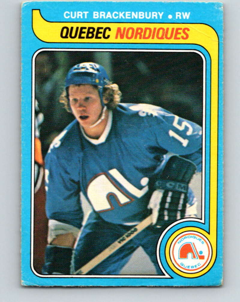 1979-80 O-Pee-Chee #308 Curt Brackenbury RC Rookie Quebec Nordiques V19714