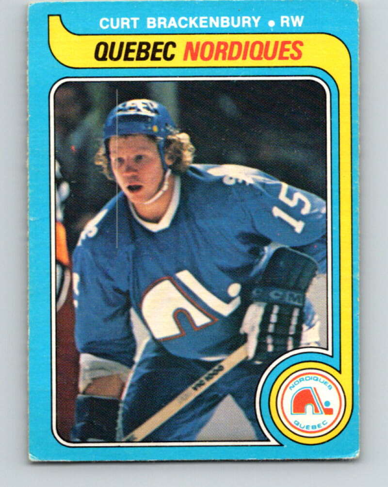 1979-80 O-Pee-Chee #308 Curt Brackenbury RC Rookie Quebec Nordiques V19716