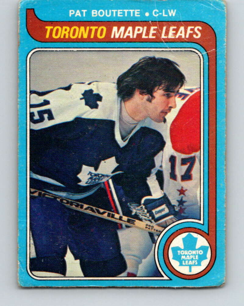 1979-80 O-Pee-Chee #319 Pat Boutette Toronto Maple Leafs V19822