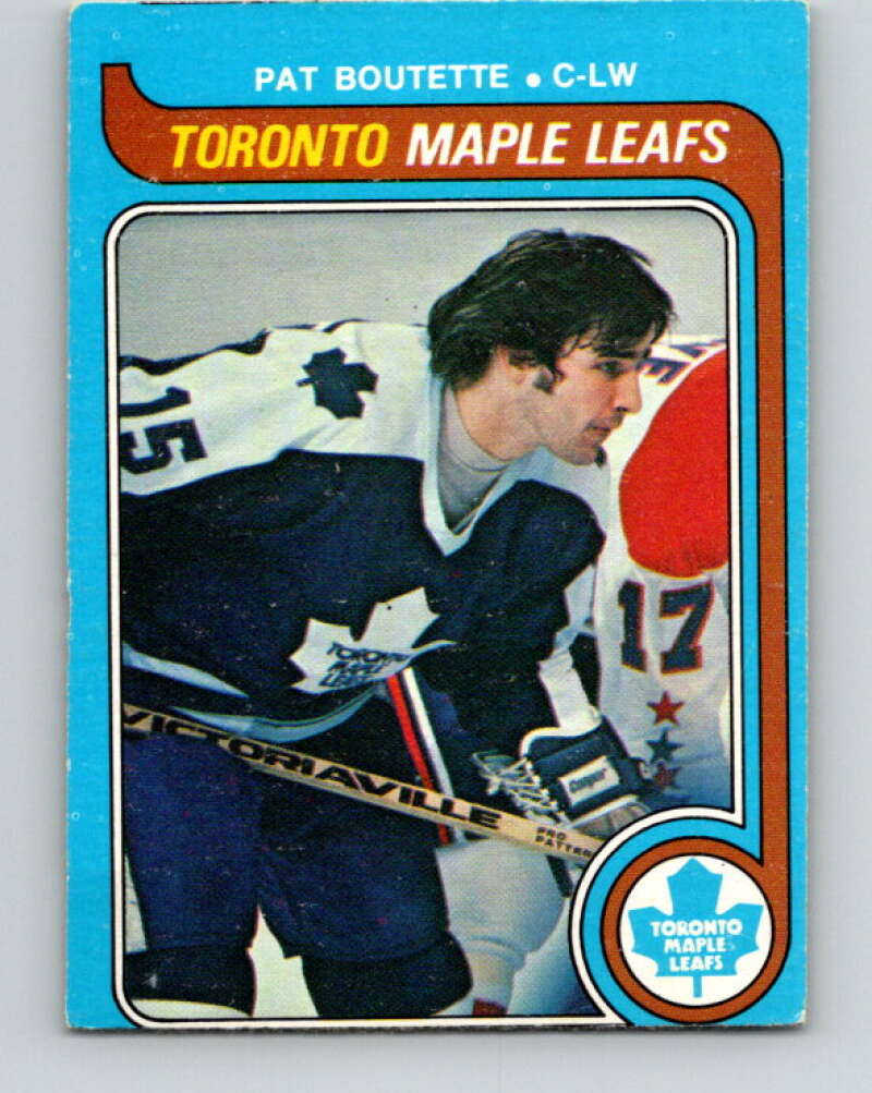 1979-80 O-Pee-Chee #319 Pat Boutette Toronto Maple Leafs V19828