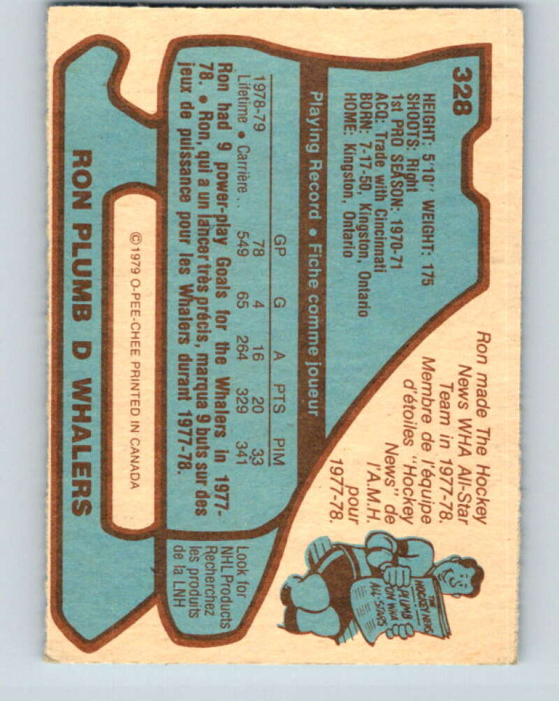1979-80 O-Pee-Chee #328 Ron Plumb Hartford Whalers V20078