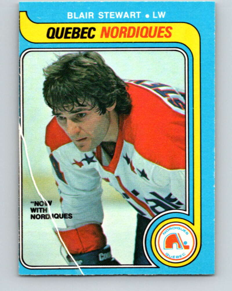 1979-80 O-Pee-Chee #332 Blair Stewart Quebec Nordiques V20130