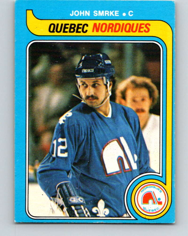 1979-80 O-Pee-Chee #340 John Smrke RC Rookie Quebec Nordiques V20213