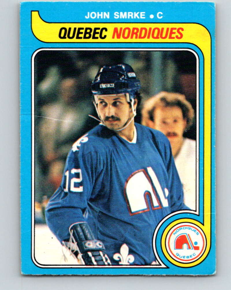 1979-80 O-Pee-Chee #340 John Smrke RC Rookie Quebec Nordiques V20214