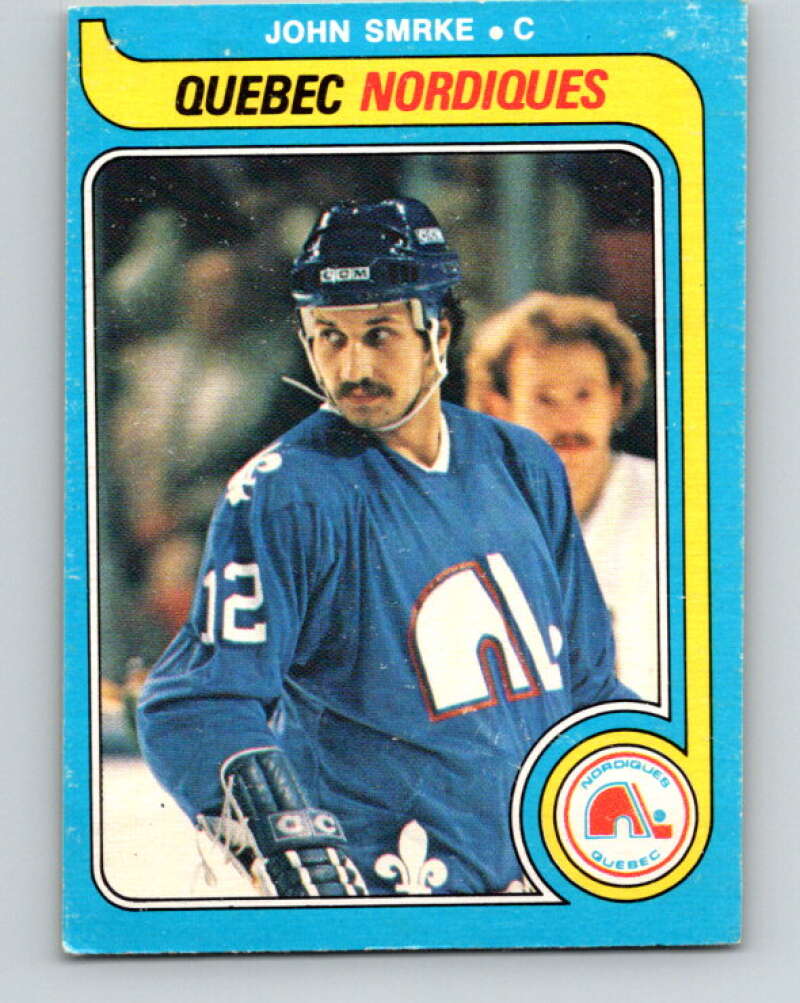 1979-80 O-Pee-Chee #340 John Smrke RC Rookie Quebec Nordiques V20215