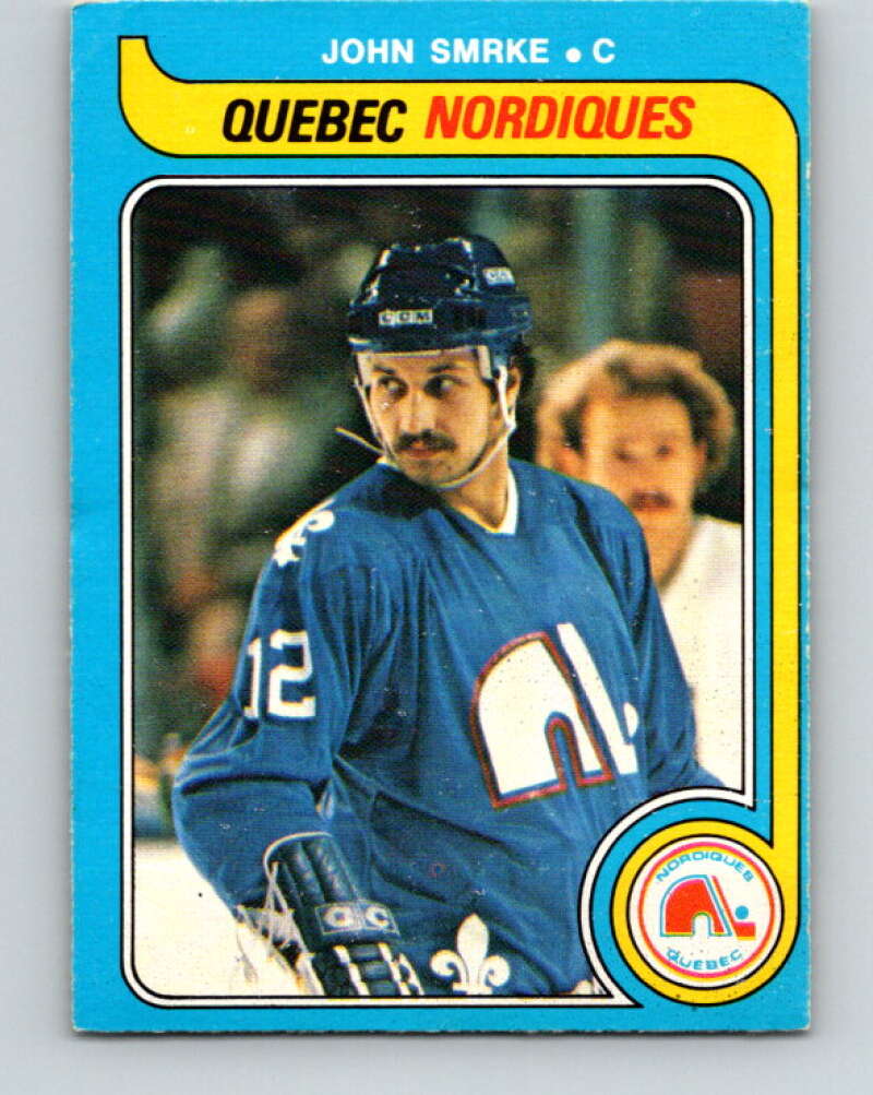 1979-80 O-Pee-Chee #340 John Smrke RC Rookie Quebec Nordiques V20217