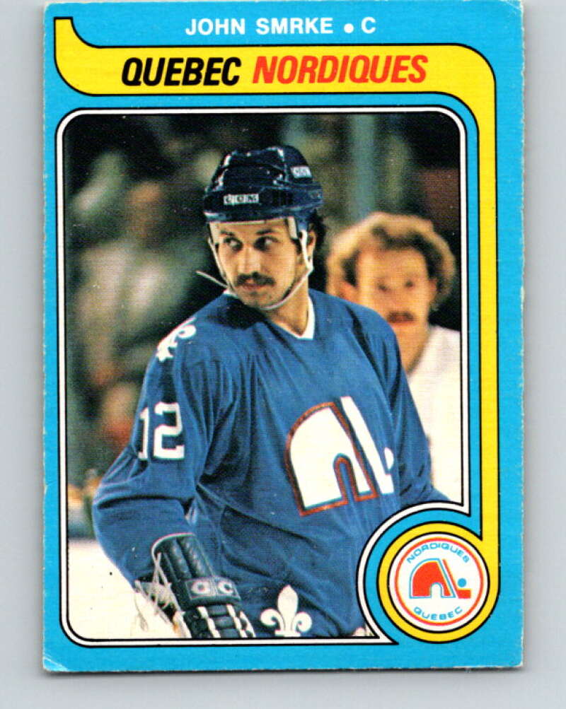 1979-80 O-Pee-Chee #340 John Smrke RC Rookie Quebec Nordiques V20221