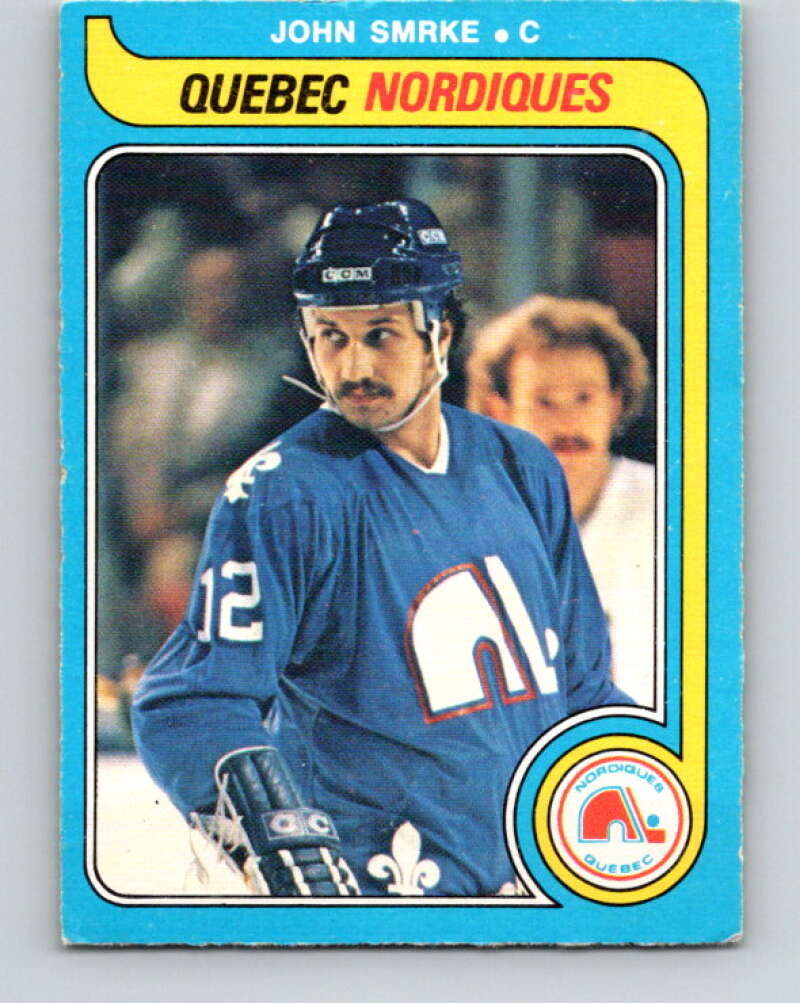 1979-80 O-Pee-Chee #340 John Smrke RC Rookie Quebec Nordiques V20227