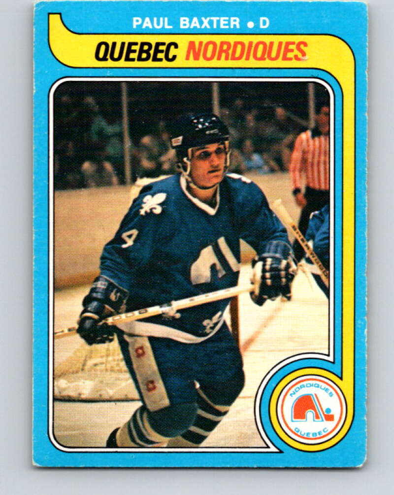 1979-80 O-Pee-Chee #372 Paul Baxter RC Rookie Quebec Nordiques V20531