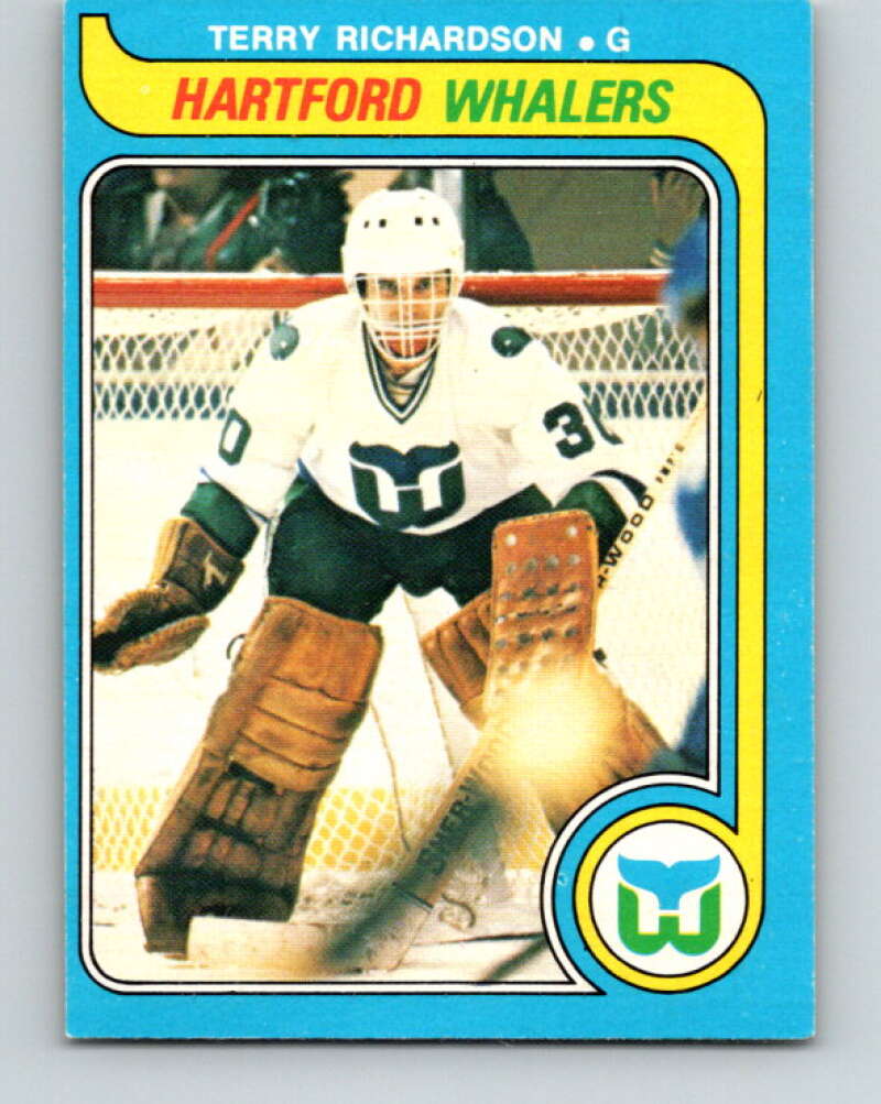 1979-80 O-Pee-Chee #377 Terry Richardson RC Rookie Hartford Whalers V20585