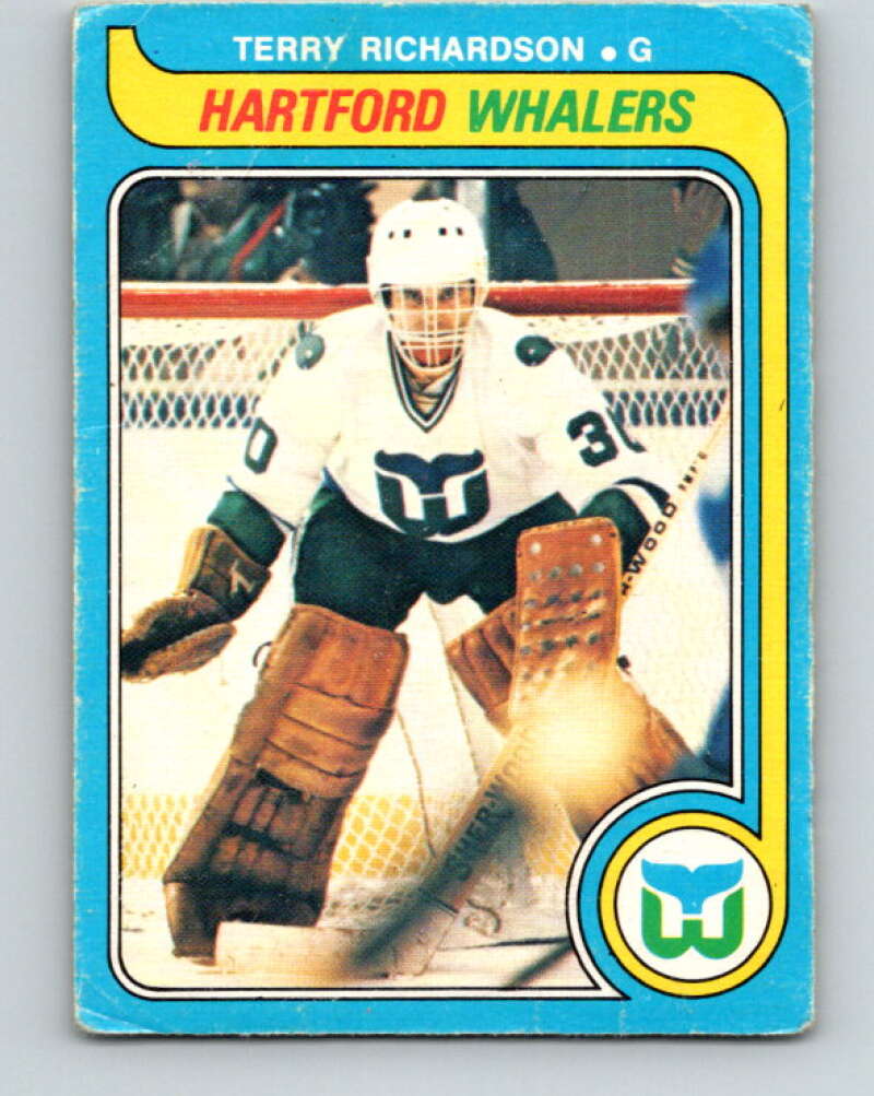 1979-80 O-Pee-Chee #377 Terry Richardson RC Rookie Hartford Whalers V20587