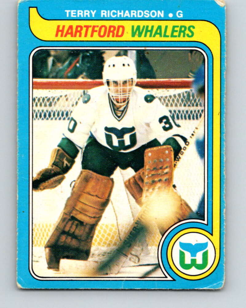 1979-80 O-Pee-Chee #377 Terry Richardson RC Rookie Hartford Whalers V20590