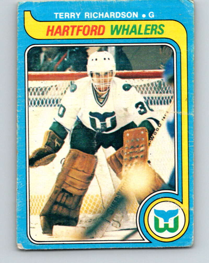 1979-80 O-Pee-Chee #377 Terry Richardson RC Rookie Hartford Whalers V20591