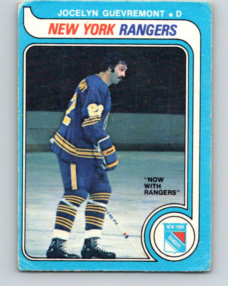 1979-80 O-Pee-Chee #381 Jocelyn Guevremont New York Rangers V20621