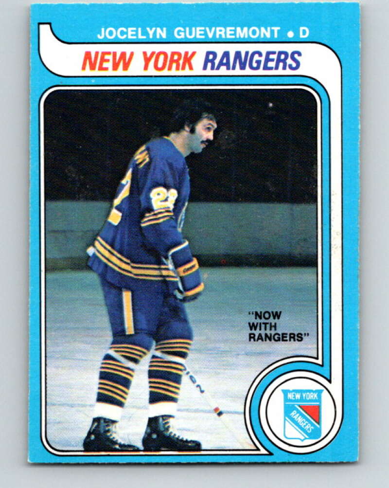 1979-80 O-Pee-Chee #381 Jocelyn Guevremont New York Rangers V20624