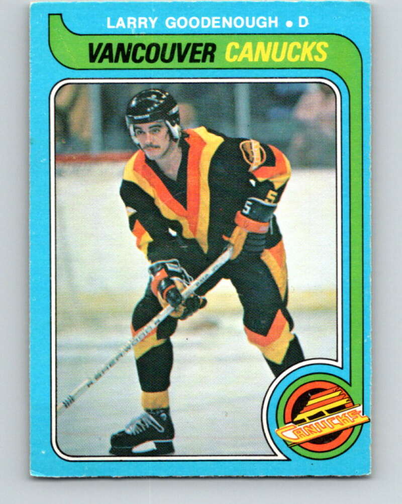 1979-80 O-Pee-Chee #383 Larry Goodenough Vancouver Canucks V20634