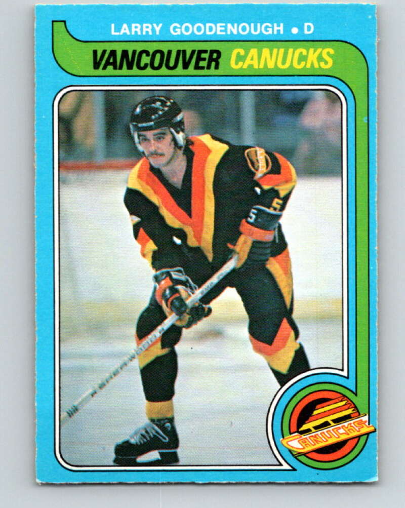 1979-80 O-Pee-Chee #383 Larry Goodenough Vancouver Canucks V20638