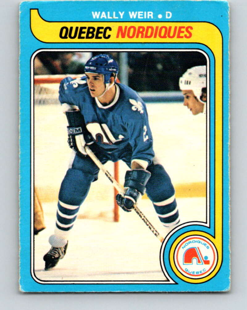 1979-80 O-Pee-Chee #388 Wally Weir RC Rookie Quebec Nordiques V20704