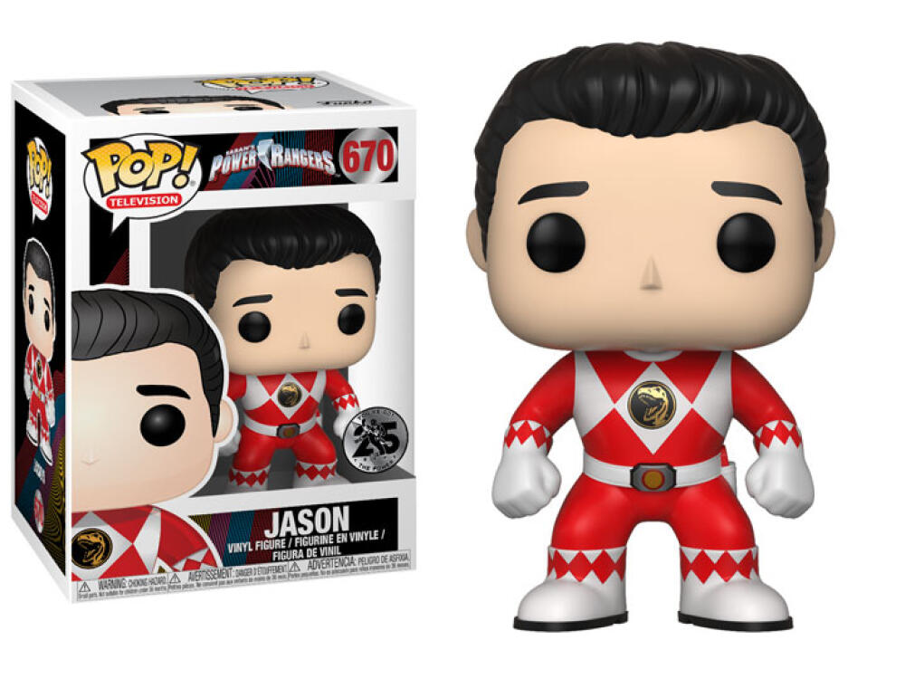 Funko Pop - 670 Television Power Rangers - Jason Red Vinyl Figure *VAULTED