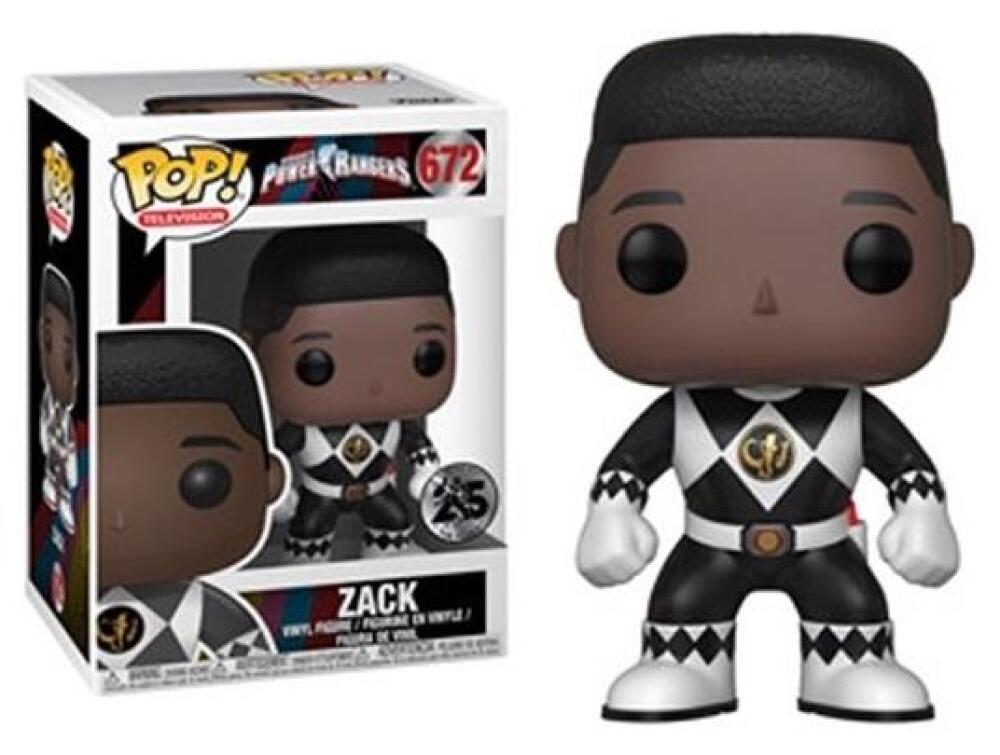Funko Pop - 671 Television Power Rangers - Zack Black Vinyl Figure *VAULTED Image 1