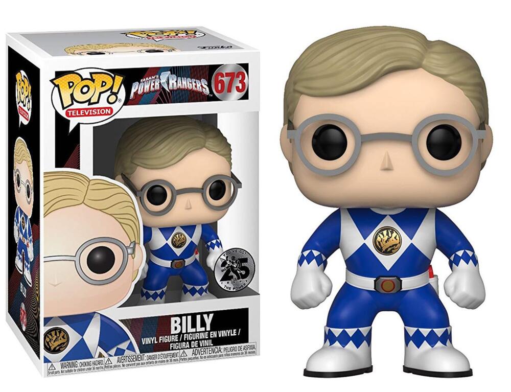 Funko Pop - 670 Television Power Rangers - Billy Blue Vinyl Figure *VAULTED Image 1