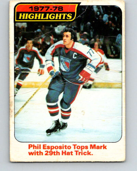 1978-79 O-Pee-Chee #2 Phil Esposito  New York Rangers  V20791