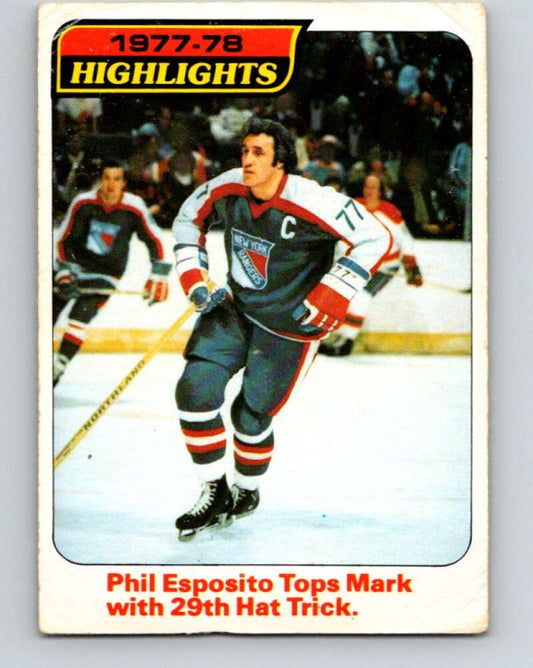 1978-79 O-Pee-Chee #2 Phil Esposito  New York Rangers  V20793