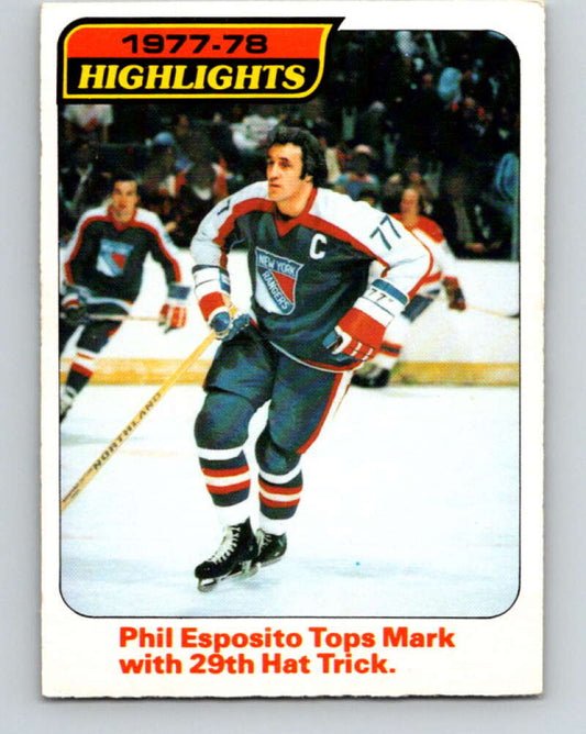 1978-79 O-Pee-Chee #2 Phil Esposito  New York Rangers  V20794