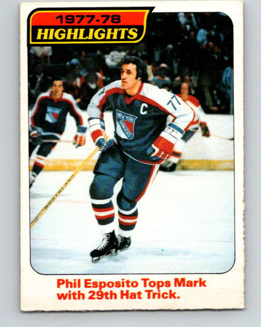 1978-79 O-Pee-Chee #2 Phil Esposito  New York Rangers  V20796