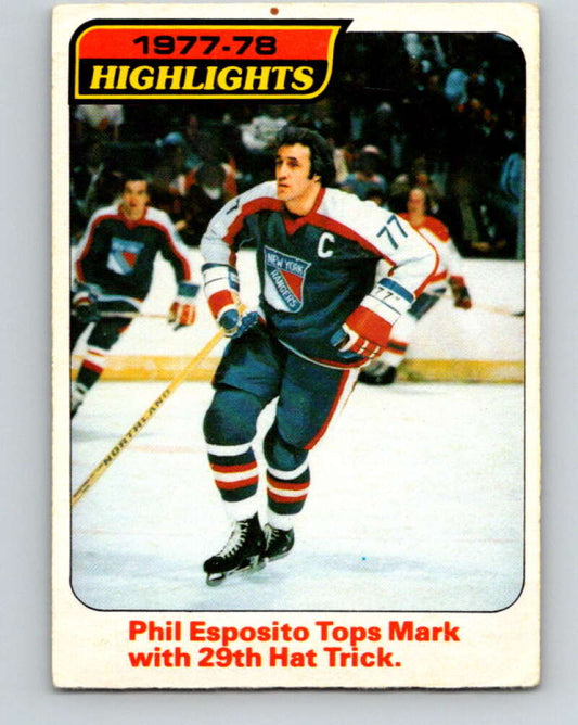 1978-79 O-Pee-Chee #2 Phil Esposito  New York Rangers  V20801